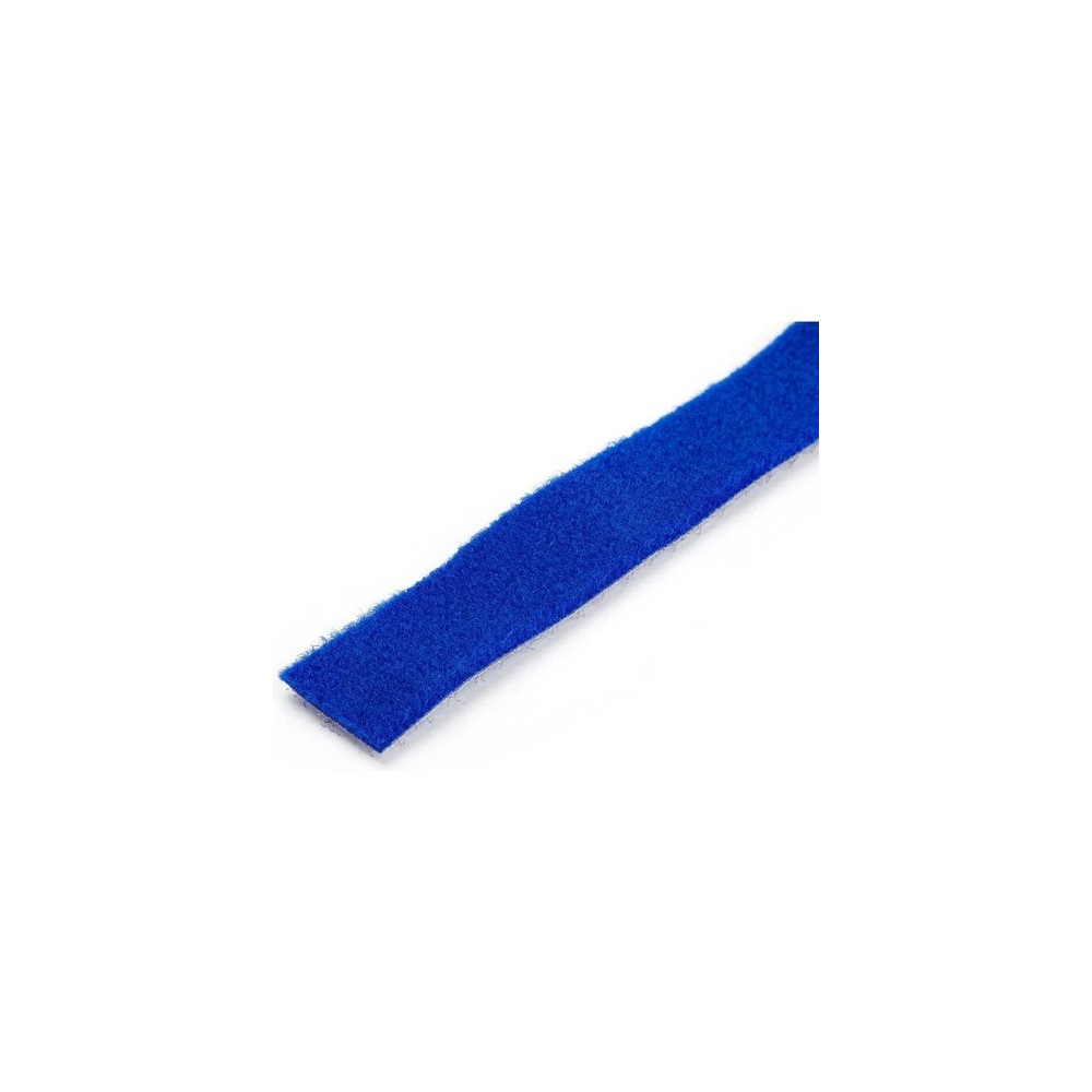 StarTech HKLP25BL 25ft Hook and Loop Roll - Cut-to-Size Reusable Cable Ties - Bulk Industrial Wire Fastener Tape /Adjustable Fabric Wraps Blue / Resuable Self Gripping Cable Management Straps - Image 2