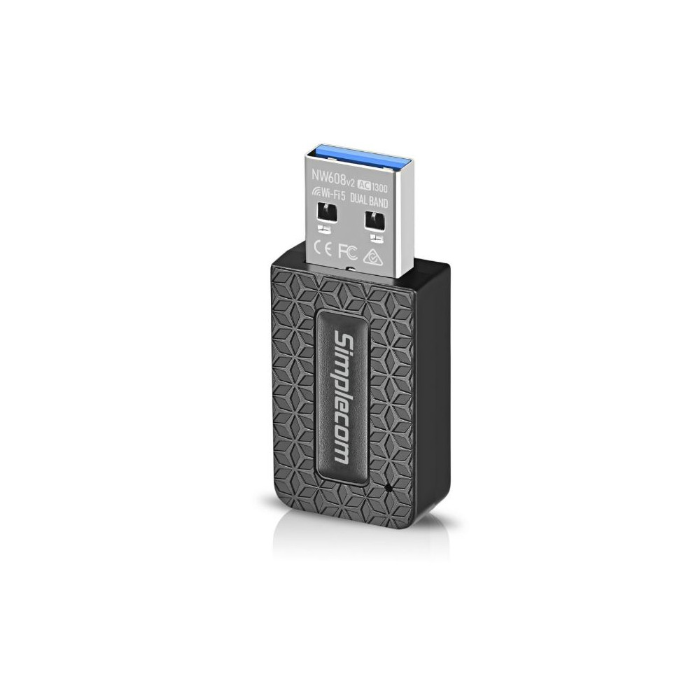 Simplecom NW608V2 WiFi 5 AC1300 Dual-Band USB 3.0 Wireless Adapter - Image 1