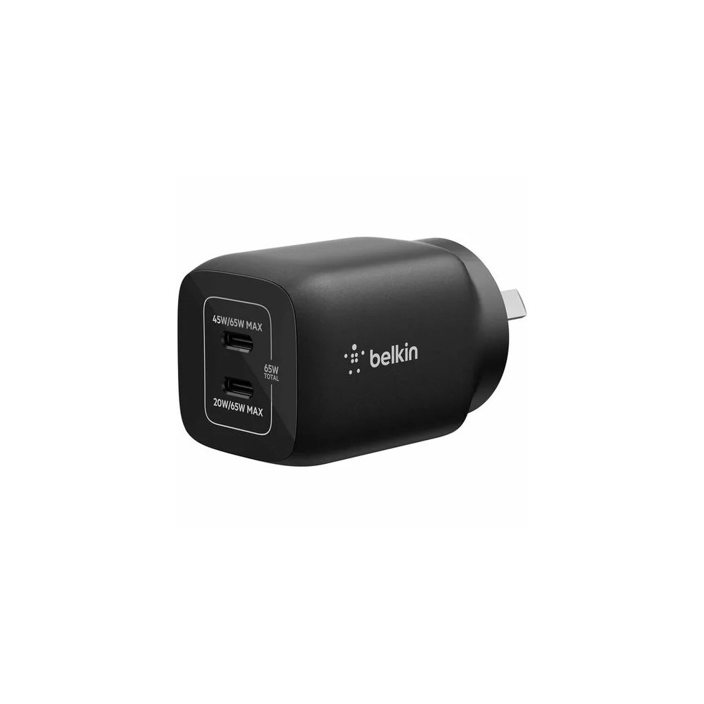 Belkin ENA007AUBK Gaming Dual USB-C Wall Charger 65W for N - Image 1
