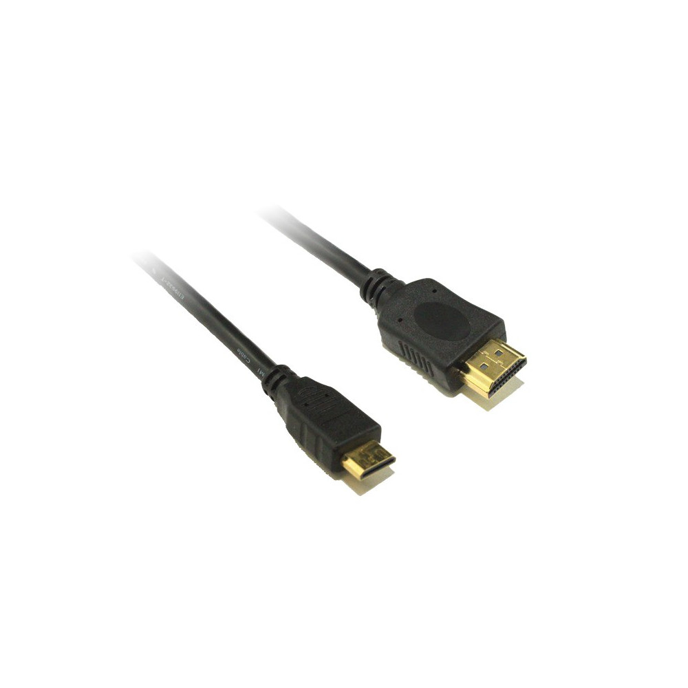 8ware RC-MHDMI-3 Mini HDMI to HDMI Cable 3m with Ethernet 1.4V 3D HD 1080p Male to Male for Camera Camcorder Mobile Laptop Tablet Graphic Video Card - Image 1