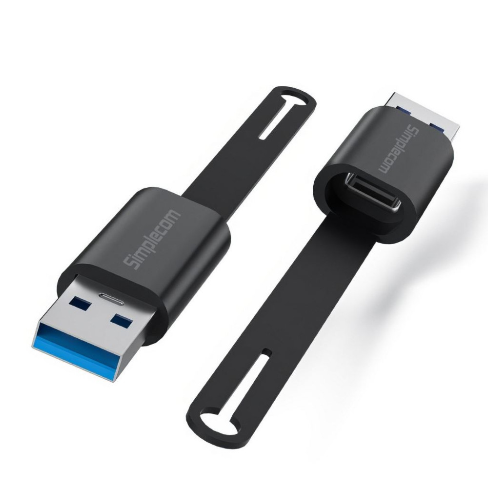 Simplecom CA132 USB-A Male to USB-C Female Adapter USB 3.2 Gen 2 Data & Charging Double-Side 10Gbps - Image 1