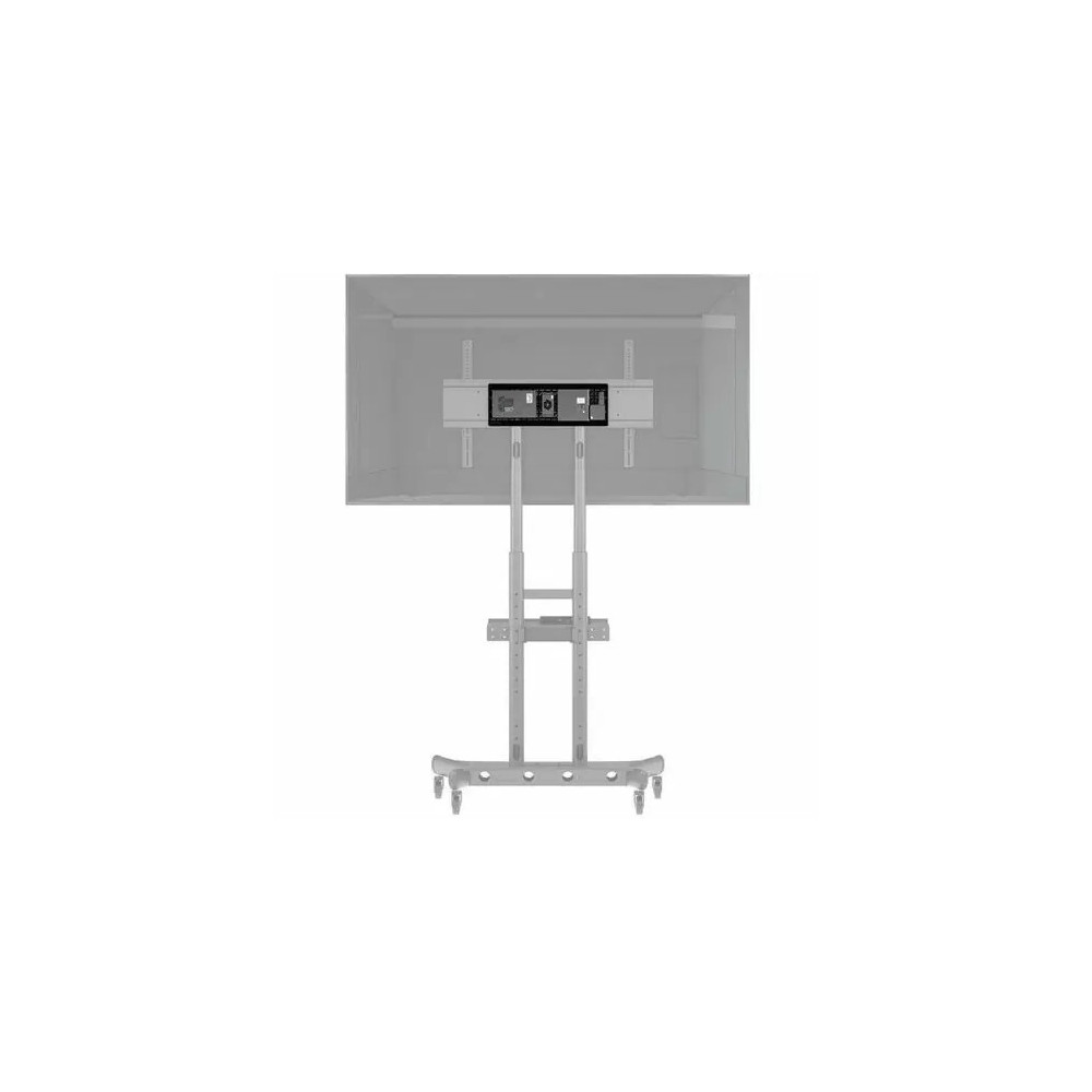 Atdec AD-TVC-75 cart - for large displays to 80" - capacity 75kg (165lb) - height adjustable - Black