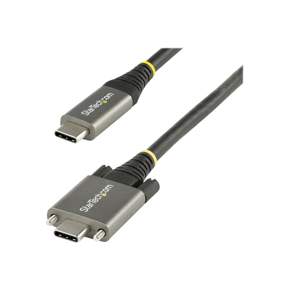 StarTech USB31CCSLKV1M 3FT (1M) USB-C CABLE, SIDE SCREW LOCKING, USB 10GBPS, 100W (5A) POWER DELIVERY, 8 - Image 2