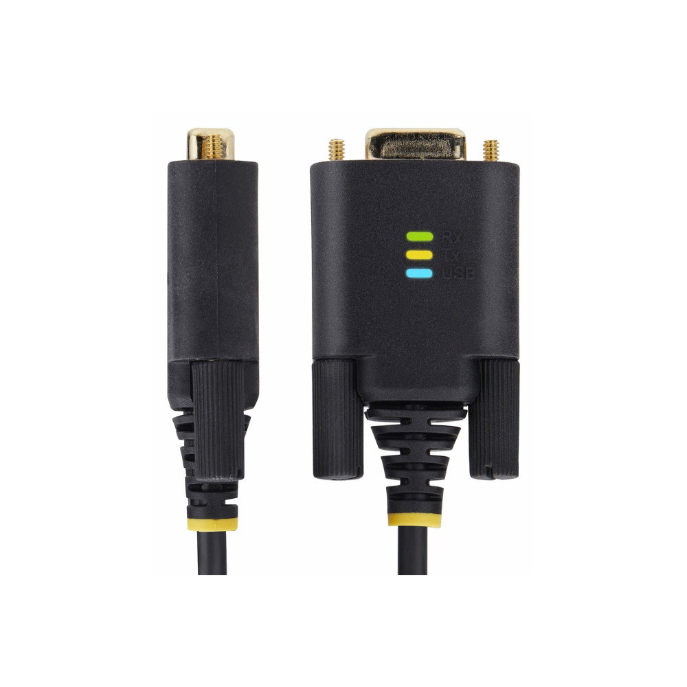 StarTech 1P6FFCN-USB-SERIAL 6.6FT (2M) USB TO NULL MODEM SERIAL ADAPTER CABLE, COM RETENTION, FTDI, USB-A - Image 3