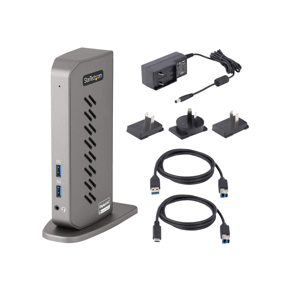 StarTech DK30A2DHU USB-C USB-A HYBRID 4K DOCK, DUAL DISPLAY, HDMI(2),DP(2),USB(6), NO PD, 3YR - Image 1