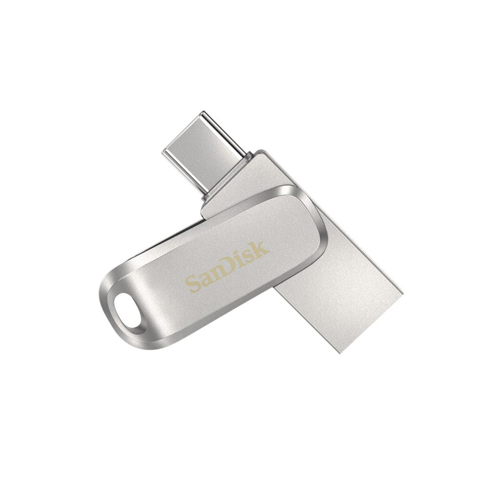 Sandisk SDDDC4-256G-G46 256GB Ultra Dual Drive Luxe USB-C & USB-A Flash Drive Memory Stick 150MB/s USB3.1 Type-C Swivel for Android Smartphones Tablets Macs PCs - Image 1