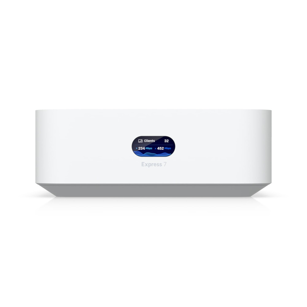 Ubiquiti UX7 UniFi EXPRESS 7, CLOUD GATEWAY, (1)10 GbE WAN, 30+DEVICES, 300+USERS, 1YR - Image 1
