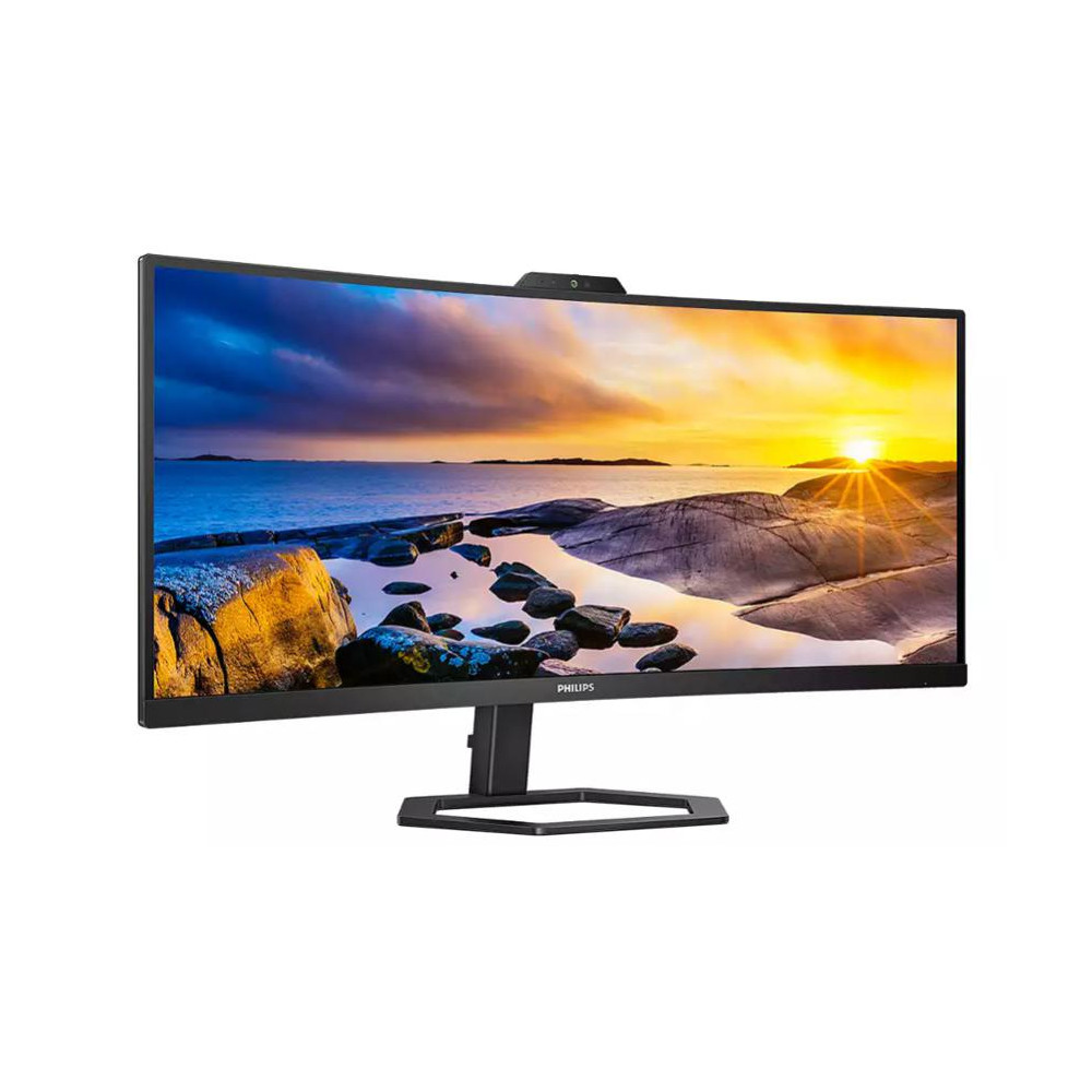 Philips 34E1C5600HE Mount Up! Bundle. 34" UWQHD 100Hz UltraWide Curved Monitor, 5MP Webcam & Ergonomic Arm