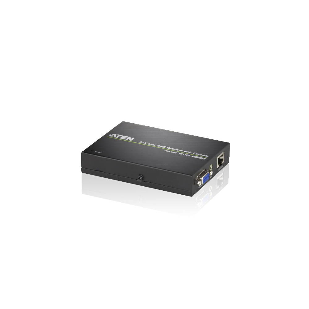 Aten VE172R-AT-U A/V Over Cat 5 Receiver with Cascade for VS1204T/1208T. Cascade up to 10 level - Image 1