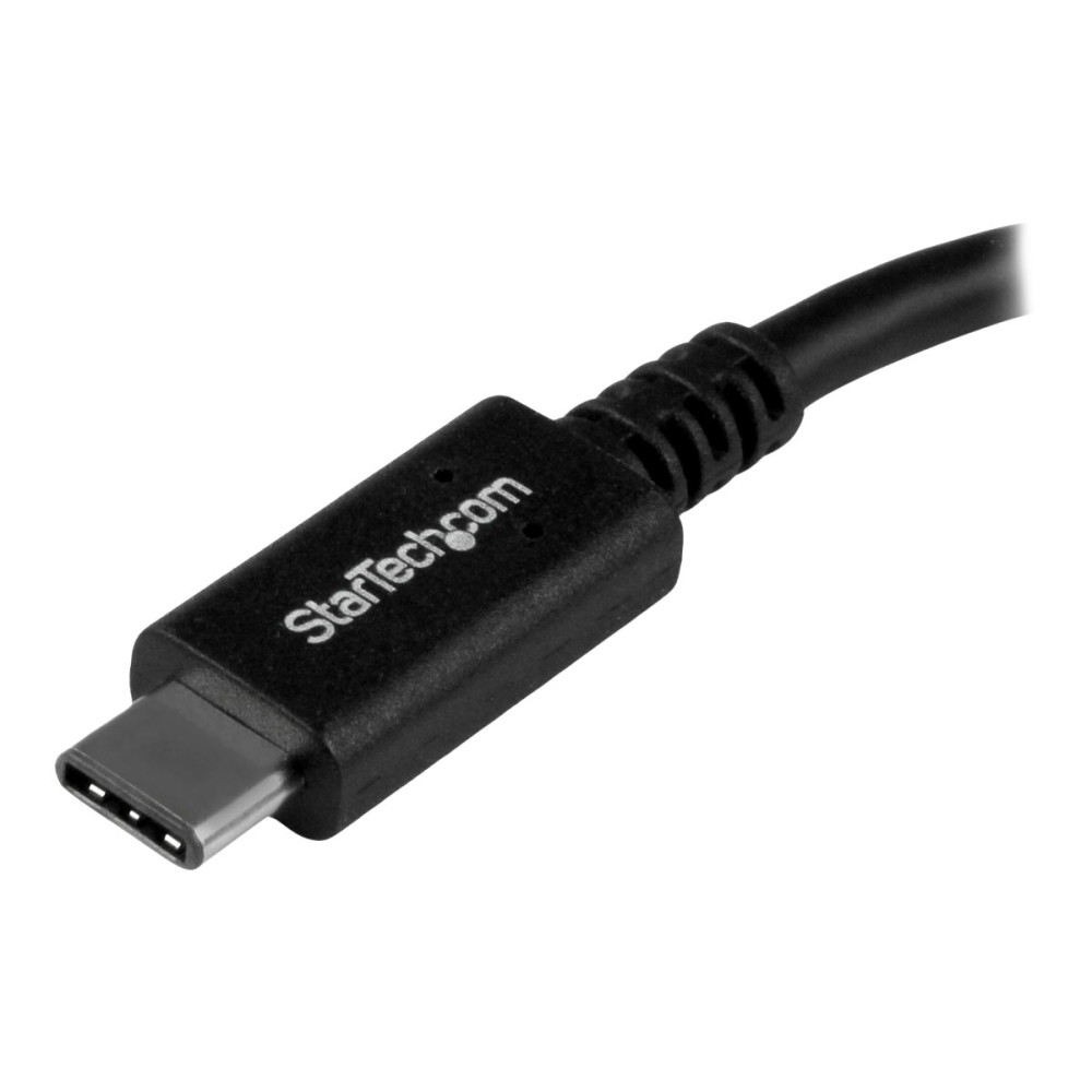 StarTech USB31CAADP 0.15M USB-C (T/BOLT3) TO USB 3.0 ADAPTER CABLE, BLACK, 2YR - Image 2