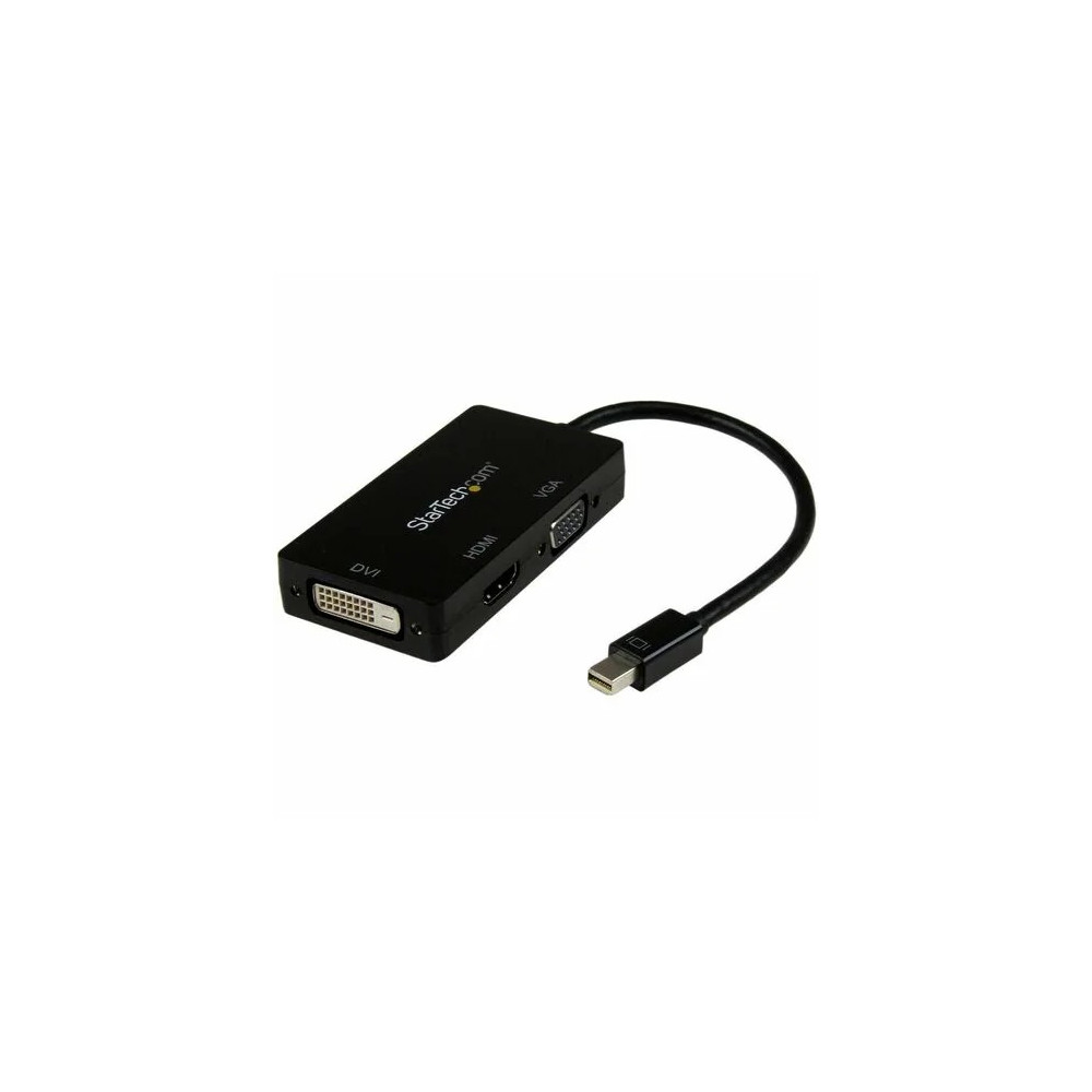 StarTech MDP2VGDVHD Mini DisplayPort Adapter - 3-in-1 - 1080p - Monitor Adapter - Mini DP to HDMI / VGA / DVI Adapter Hub - 1 x 20-pin Mini DisplayPort Digital Audio/Video - Male - 1 x 19-pin HDMI Digital Audio/Video - Female, 1 x 15-pin HD-15 - - Image 2