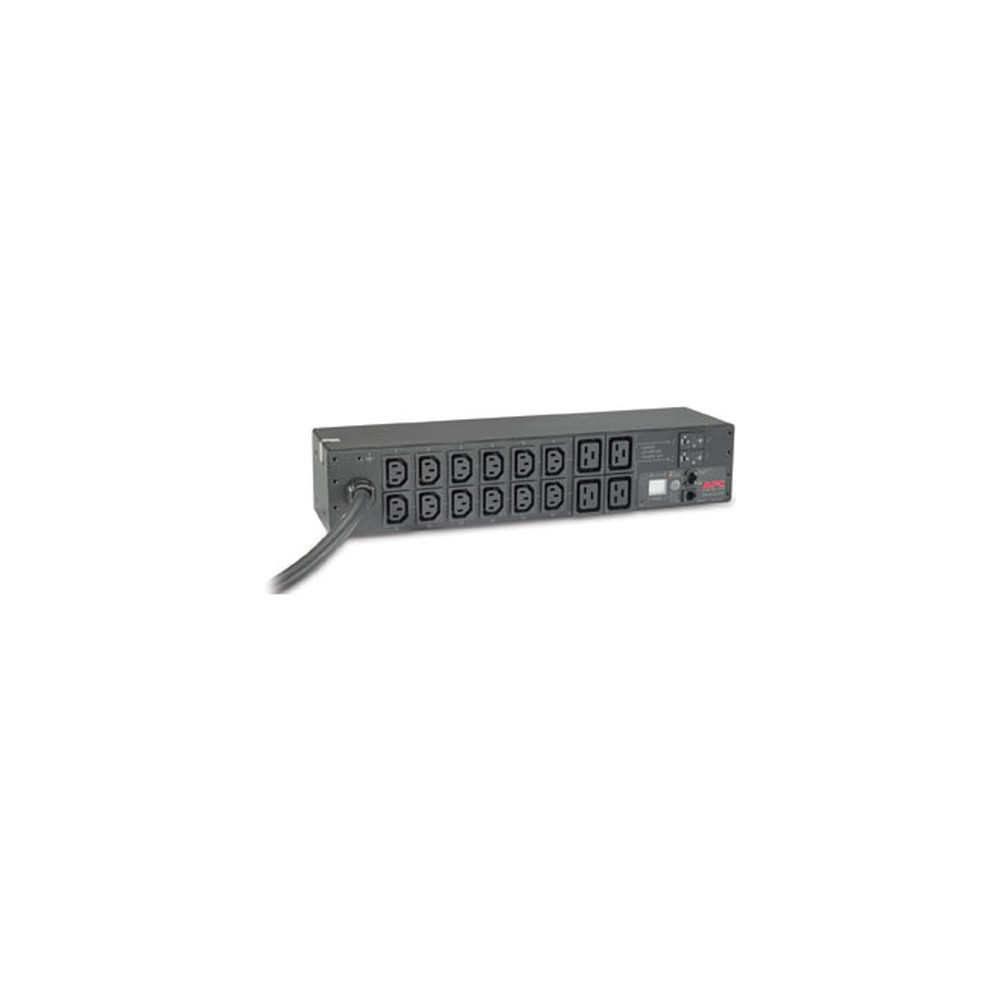 APC AP7822B NetShelter Metered Rack PDU, 2U, 1PH, 7.4kW 230V 32A, x12 C13 and x4 C19 outlets, IEC 309 cord - Image 1