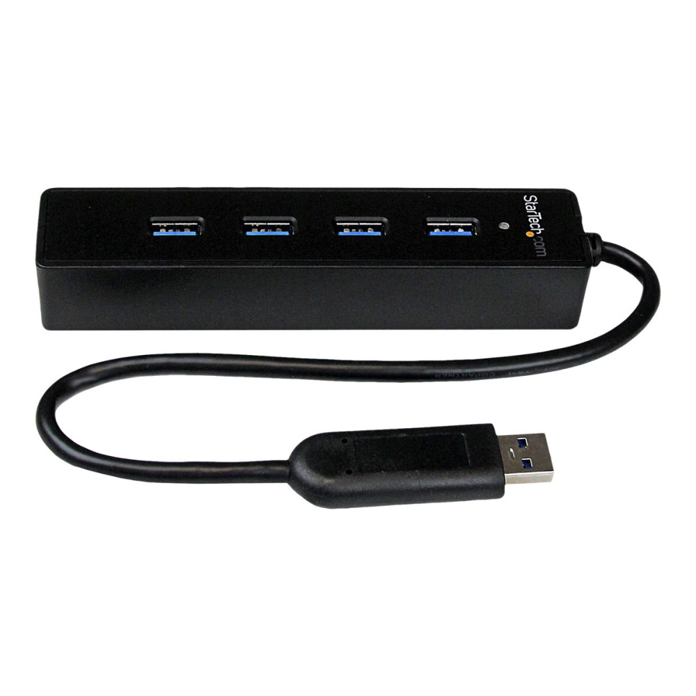 StarTech ST4300PBU3 4 PORT PORTABLE SUPERSPEED USB 3.0 HUB WITH BUILT-IN CABLE 2YR - Image 3