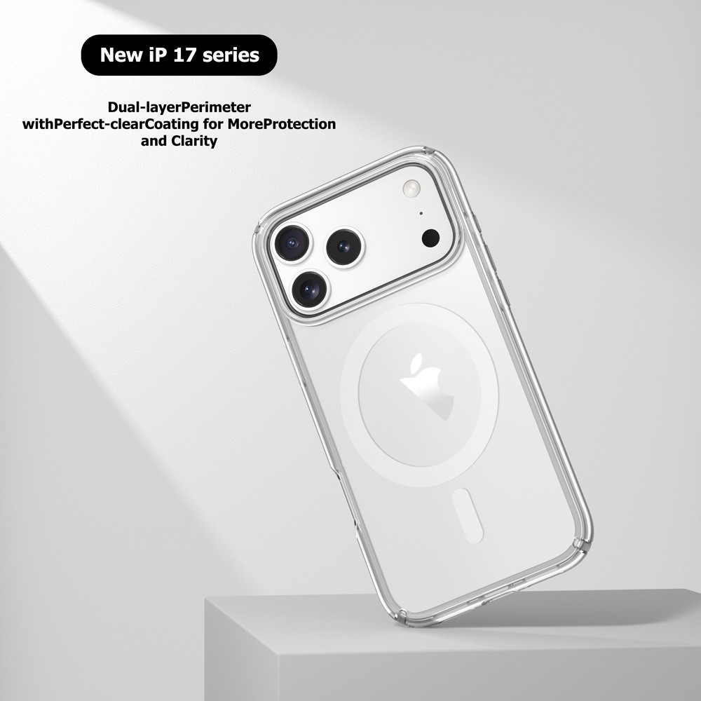 Ultimake MOBZJZMGS17PM UTIA Shockproof Transparent Case Cover With Magnetic Ring for iPhone 17 Pro Max - Image 3