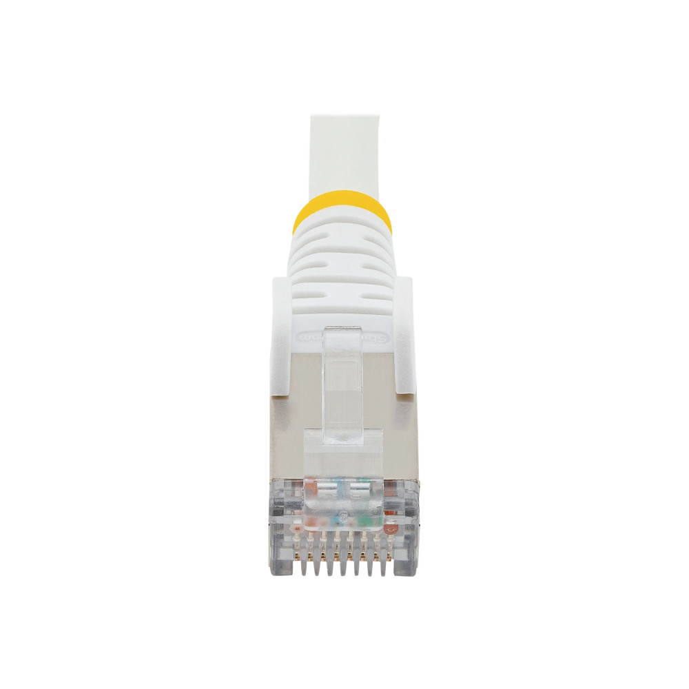 StarTech NLWH-50C-CAT6A-PATCH 50CM CAT6A ETHERNET CABLE - WHITE - LOW SMOKE ZERO HALOGEN (LSZH) - 10GBE 500 - Image 2