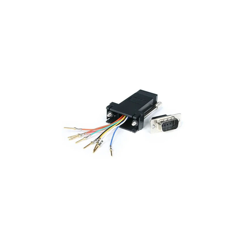 StarTech GC98MF DB9 TO RJ45 MODULAR SERIAL ADAPTER - BLACK LTW - Image 1