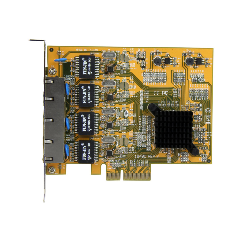 StarTech ST1000SPEX43 4 PORT PCIe GIGABIT NETWORK ADAPTER CARD, 2YR - Image 1