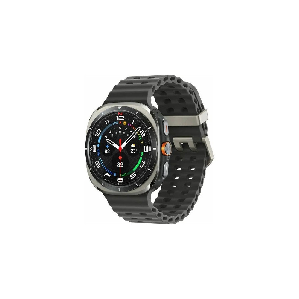 Samsung SM-L705FZS1XSA Galaxy Watch Ultra SM-L705F Smart Watch - 47.40 mm Case Height - 47.10 mm Case Width - Titanium Silver Body Color - Titanium, Silver Band Color - Wireless LAN - 4G - LTE - Accelerometer, Barometer, Bioelectrical Impedance Analysis (