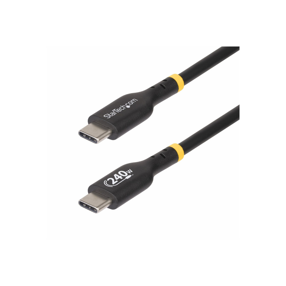 StarTech USB2EPR1M 1M USB-C 240W CHARGING CABLE, USB-IF CERTIFIED, LTW - Image 4