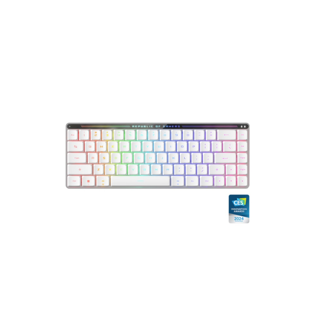 ASUS ROG FALCHION RX LOW PROFILE RED SWITCH ROG Falchion RX Red Low Profile Wireless Gaming Keyboard, Tri-mode Connection, ROG Omni Receiver, Intuitive control - Image 1