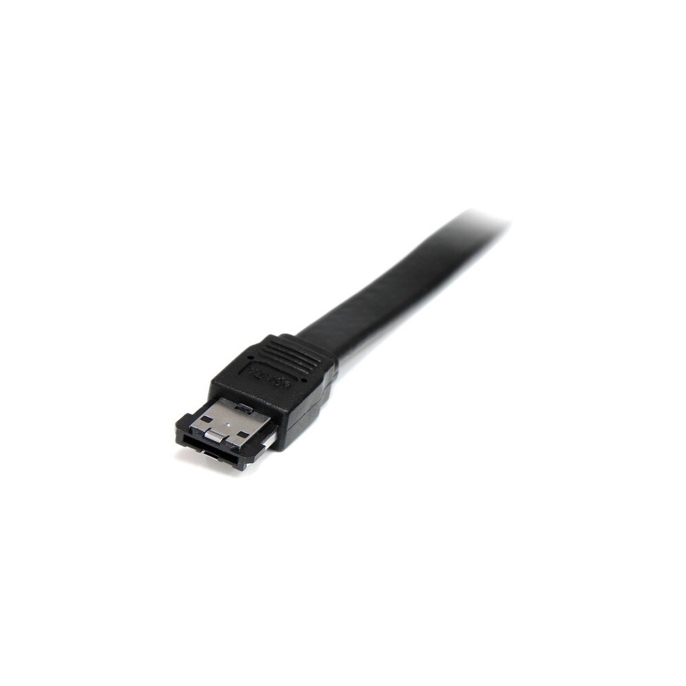 StarTech ESATA6 Shielded External eSATA Cable - Cable for Notebook, Storage Device, Desktop Computer - First End: 1 x 7-pin eSATA - Male - Second End: 1 x 7-pin eSATA - Male - 6 Gbit/s - Shielding - Black - Image 2