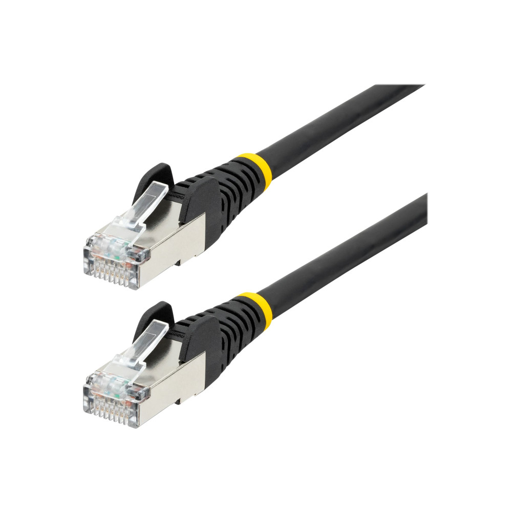 StarTech NLBK-50C-CAT6A-PATCH 50CM CAT6A ETHERNET CABLE - BLACK - LOW SMOKE ZERO HALOGEN (LSZH) - 10GBE 500 - Image 2