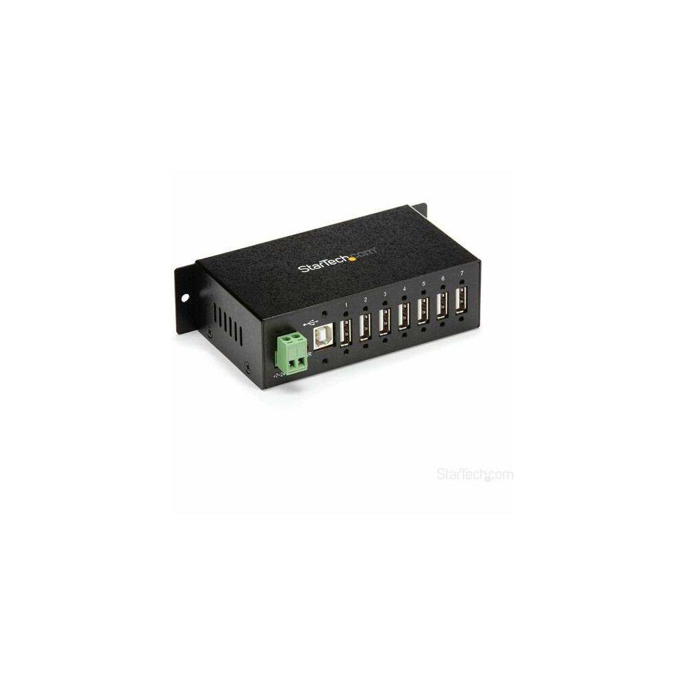 StarTech ST7200USBM USB Hub - USB Type B - External - Black - TAA Compliant - 7 Total USB Port(s) - 7 USB 2.0 Port(s) - PC, Mac - Image 1