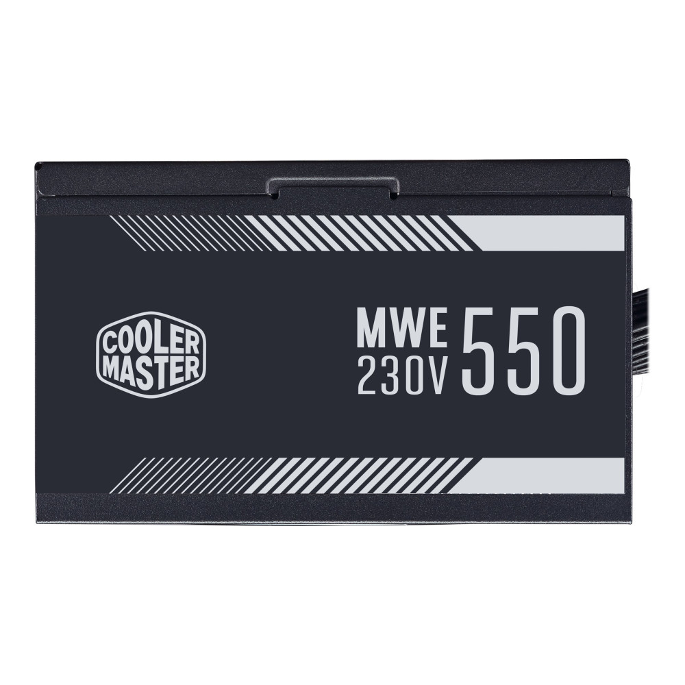 Cooler Master MPE-5501-ACABW-AU MWE 550W 80+ WHITE, ATX, 120MM FAN, BLACK FLAT CABLE, 3YR WTY - Image 1