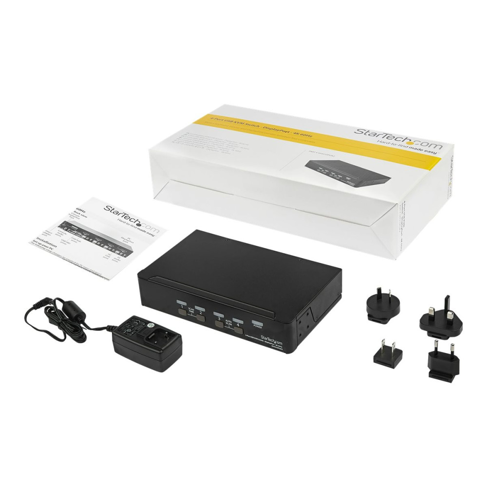 StarTech SV431DPUA2 4 PORT SINGLE DISPLAYPORT KVM SWITCH, 4K (60HZ), USB, 3YR - Image 4
