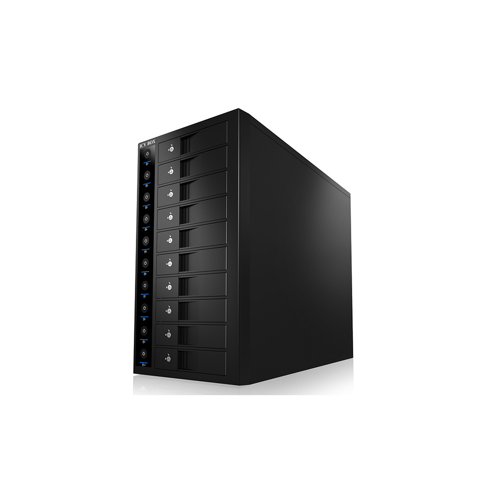 ICY BOX HDDICY3810U3 10-Bay External SINGLE System for 10x SATA 3.5" I/II/III HDD (IB-3810U3) - Image 4