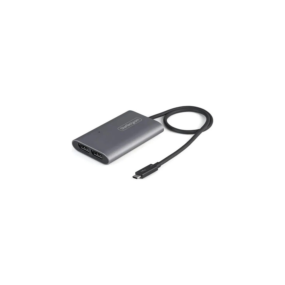 StarTech TB32DP14 THUNDERBOLT TO DUAL DISPLAYPORT ADAPTER DP 1.4, DUAL 4K 60HZ OR SINGLE 8K/5K THUN - Image 1