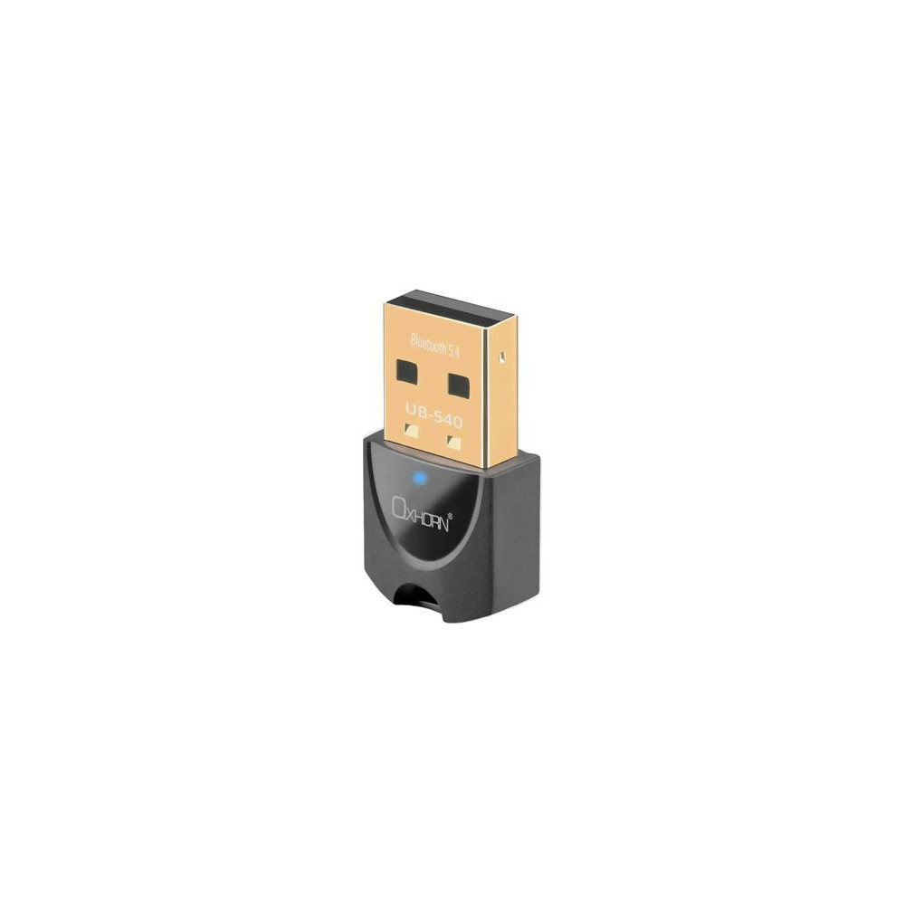 Just You PC UB-540 Oxhorn Bluetooth 5.4 V5.4 USB Wireless Dongle Support Bluetooth speakers, printers, headphones, headsets, keyboards, mice Support: Win7/8/10/11 Black - Image 1