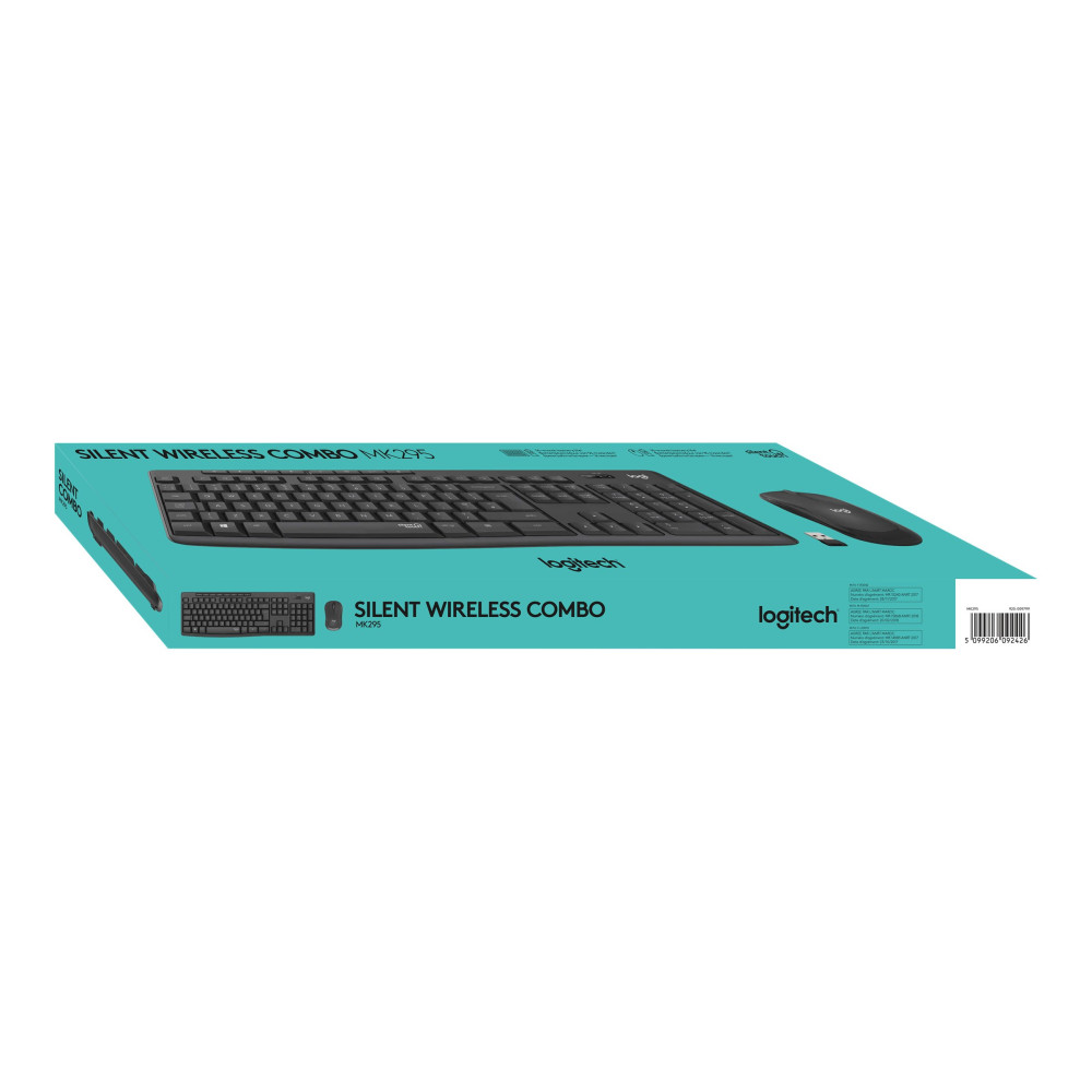 Logitech 920-009814 MK295 WIRELESS SILENT KEYBOARD AND MOUSE COMBO, 2.4GHZ USB RECEIVER - 1YR WTY - Image 8
