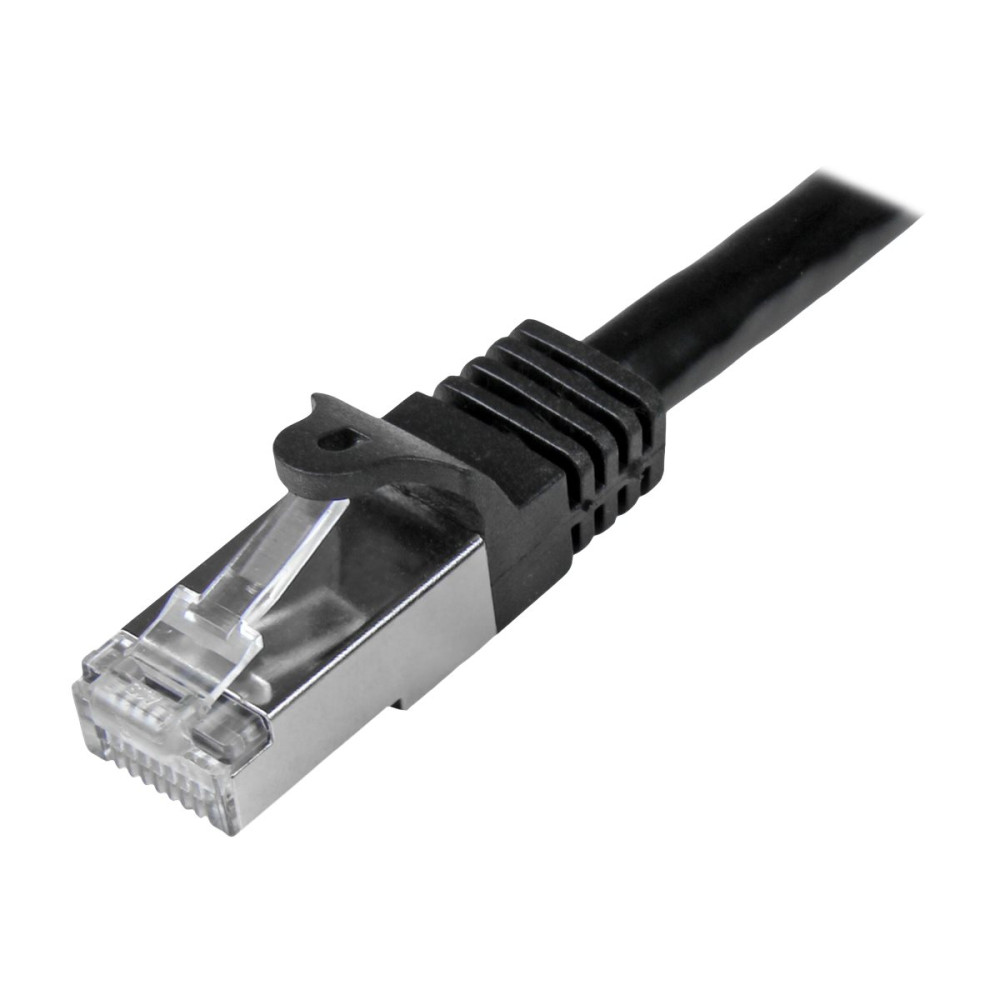 StarTech N6SPAT2MBK 2M BLACK CAT6 SHIELDED GIGABIT NETWORK CABLE - Image 2