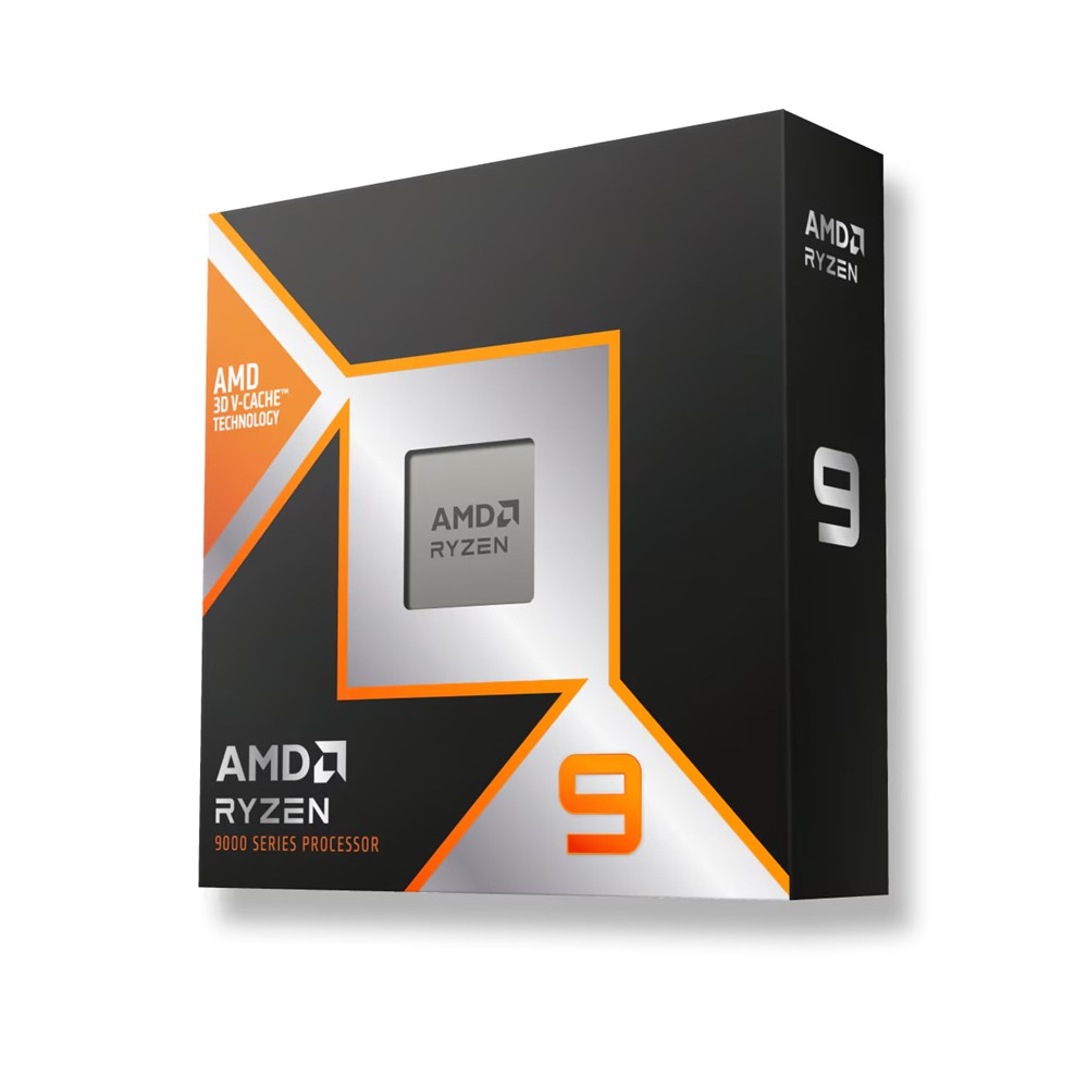 AMD 100-100001368WOF Ryzen 9 9900X3D, 12Cores/24Threads, 120 watts, Max Freq 5.5Ghz, 140MB Cache, WOF, Radeon™ Graphics - Image 1