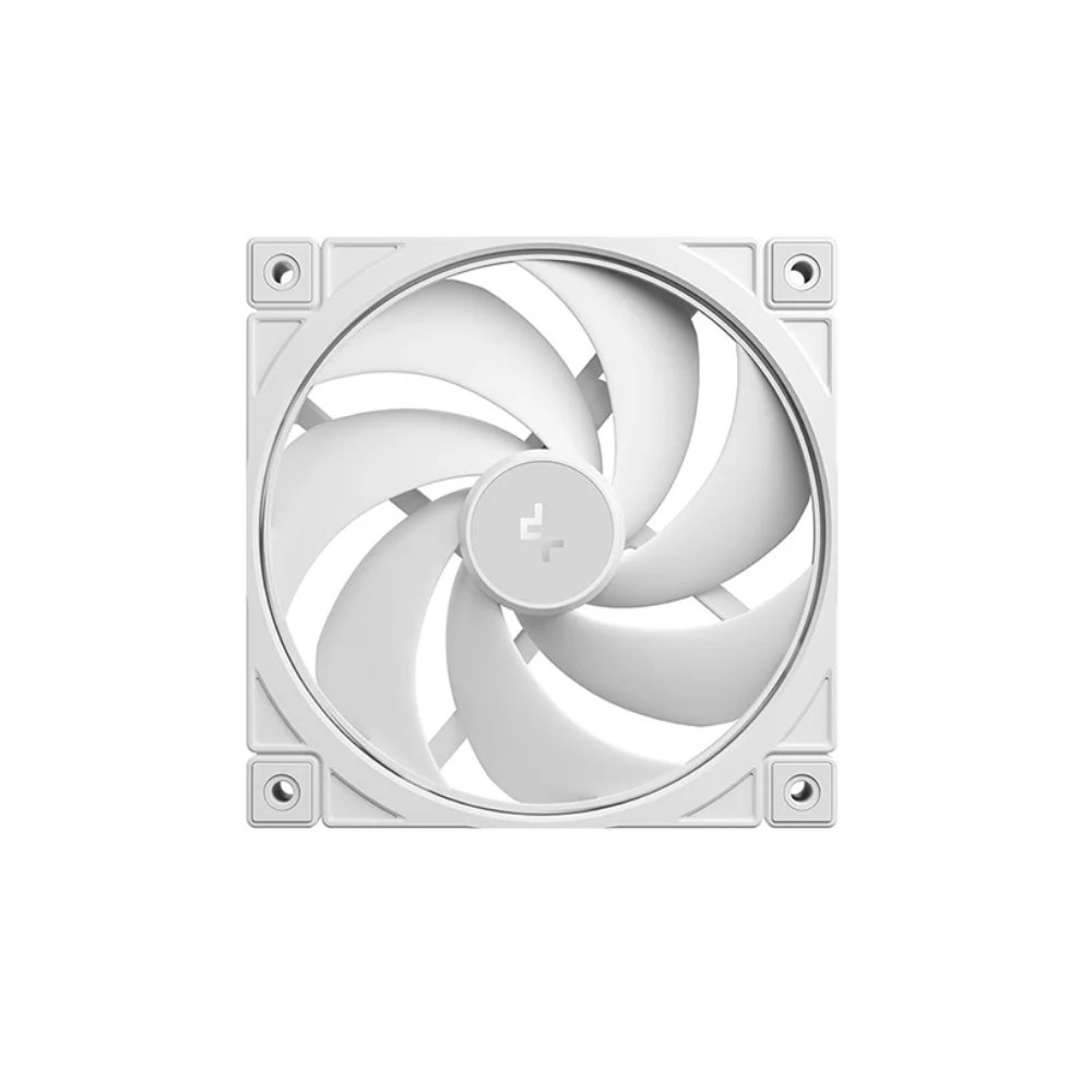 DEEPCOOL R-FD12V2-WHNPN1-G FD12 v2 WH 120mm Performance Integral Blade Silent Ring Case Fans, 4-pin PWM, 500~2500 RPM, Hydro Bearing - Image 1