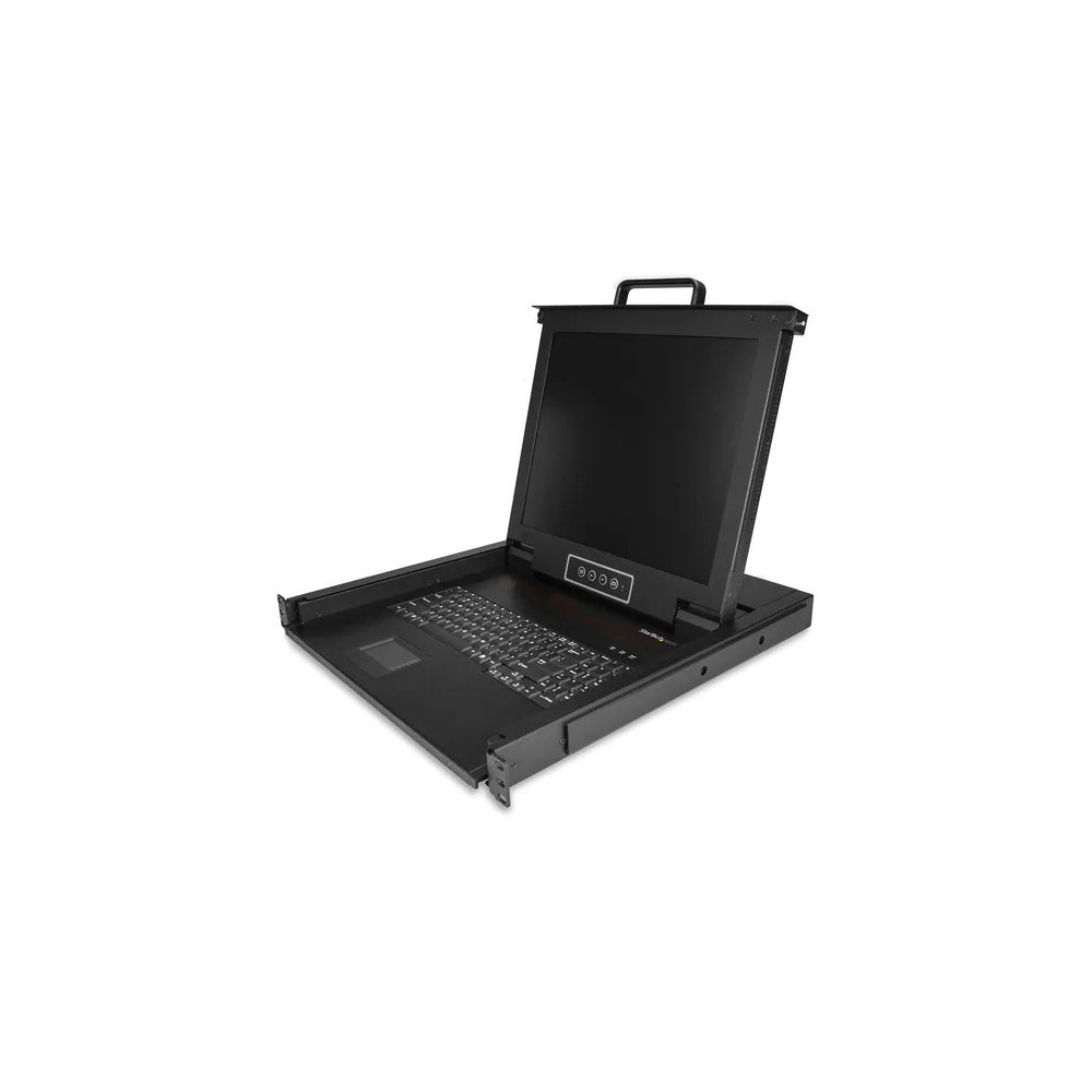 StarTech RKCONS1701 Rackmount KVM Console - Single Port VGA KVM with 17" LCD Monitor for Server Rack - Fully Featured Universal 1U LCD KVM Drawer w/Cables & Hardware - USB Support - 50,000 MTBF - Image 1