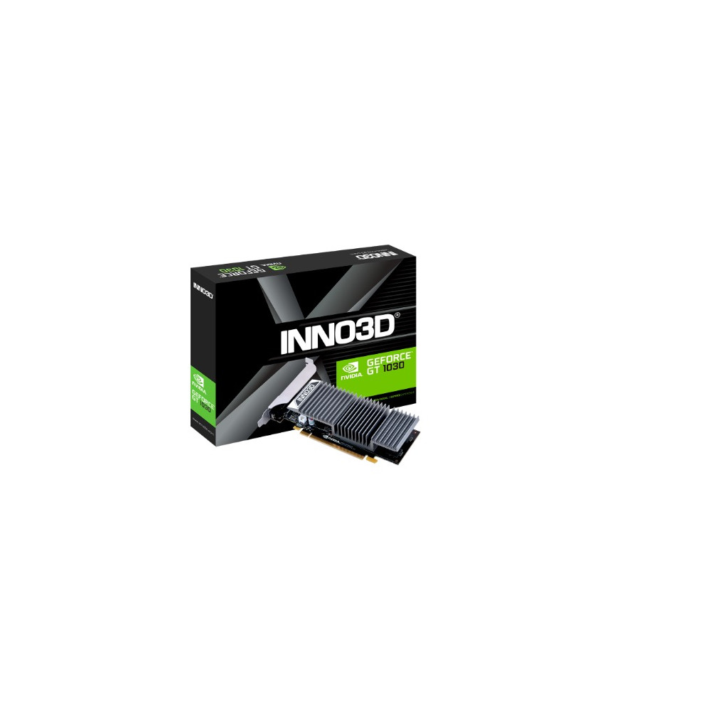 INNO3D N1030-1SDV-E5BL nVidia GeForce GT1030 2GB DDR5 1468MHz Boost 167x55mm 2 Slot - Image 1