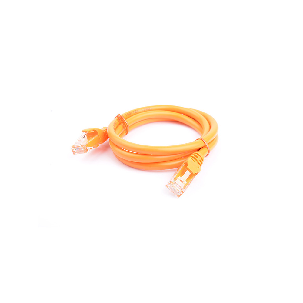 8ware PL6A-1ORG CAT6A Cable 1m - Orange Color RJ45 Ethernet Network LAN UTP Patch Cord Snagless - Image 1