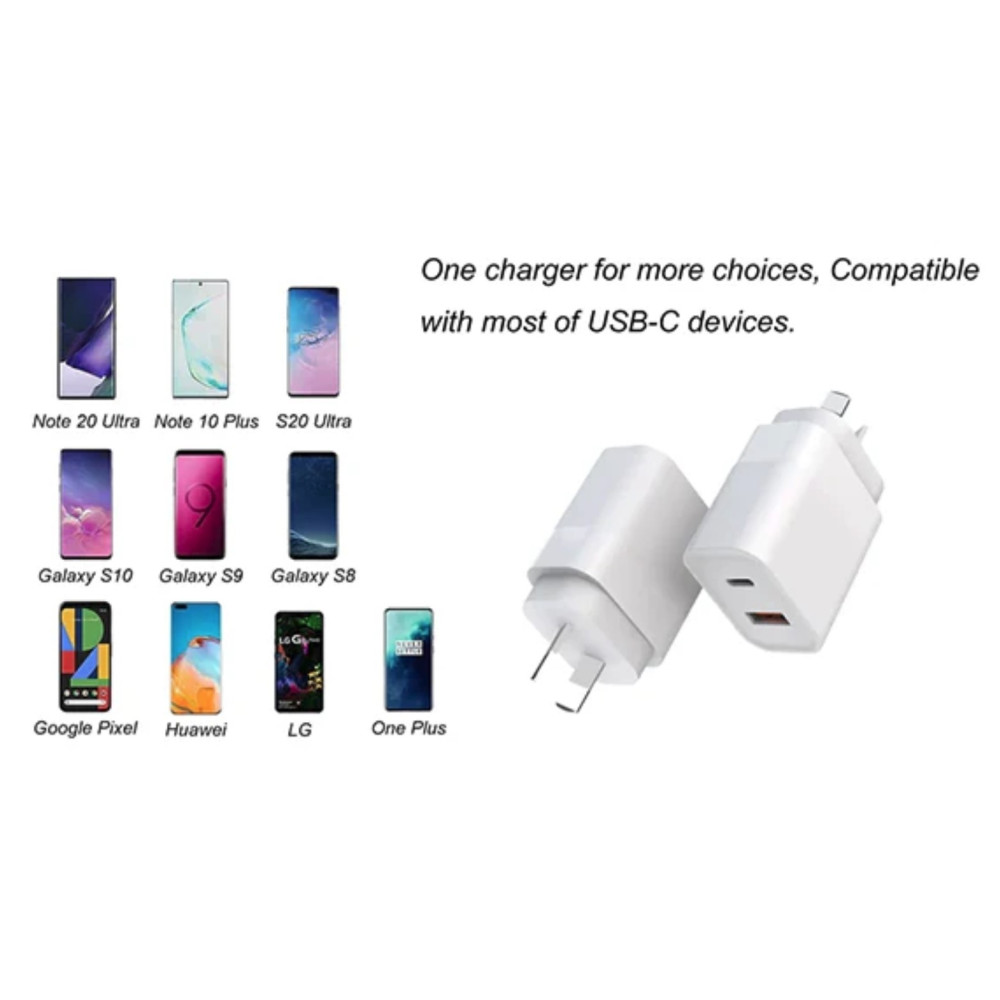 BDI ELEBDITSC25WACA 25W PD Quick Charger AU plug with USB-A and Type-C Ports - Image 3