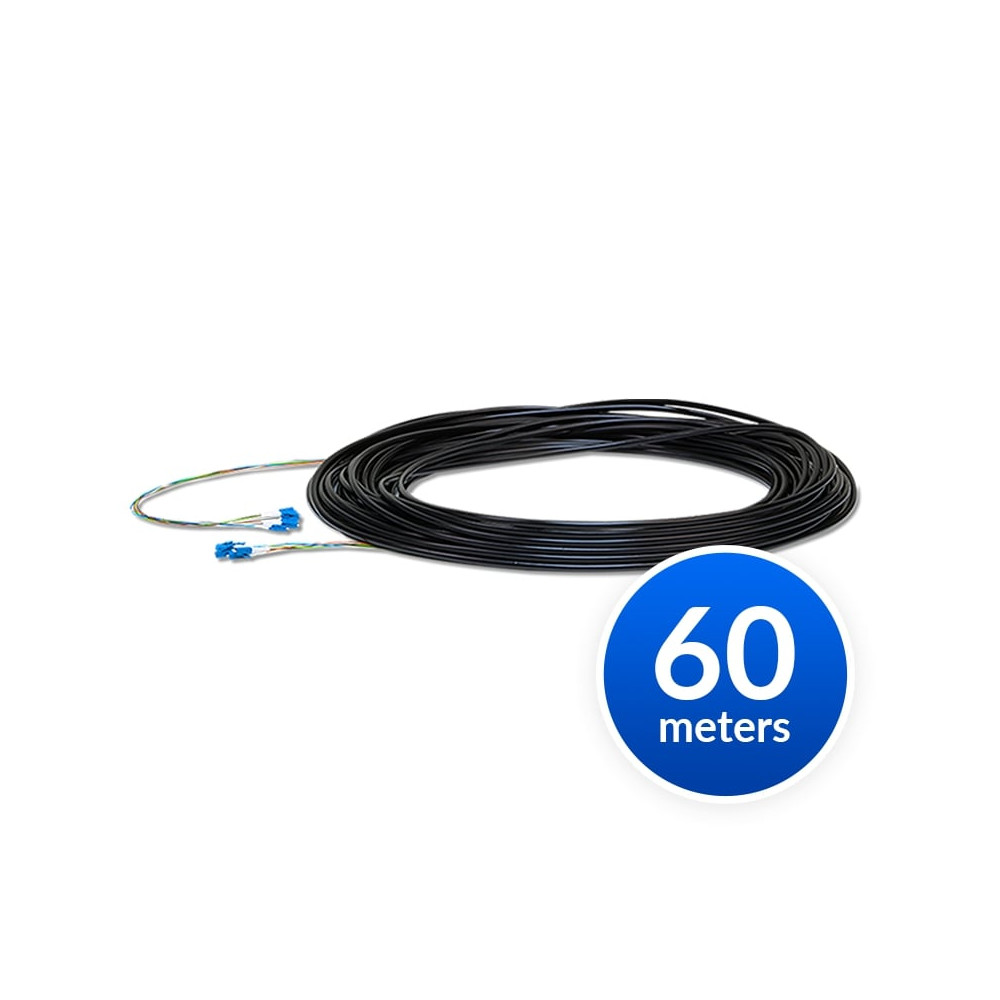 Ubiquiti FC-SM-200 Single-Mode Lightweight Fiber Cable, Lenth 60m, Outdoor-Rated, Kevlar Yarn For Added Tensile Strength, Weatherproof Tape, - Image 1