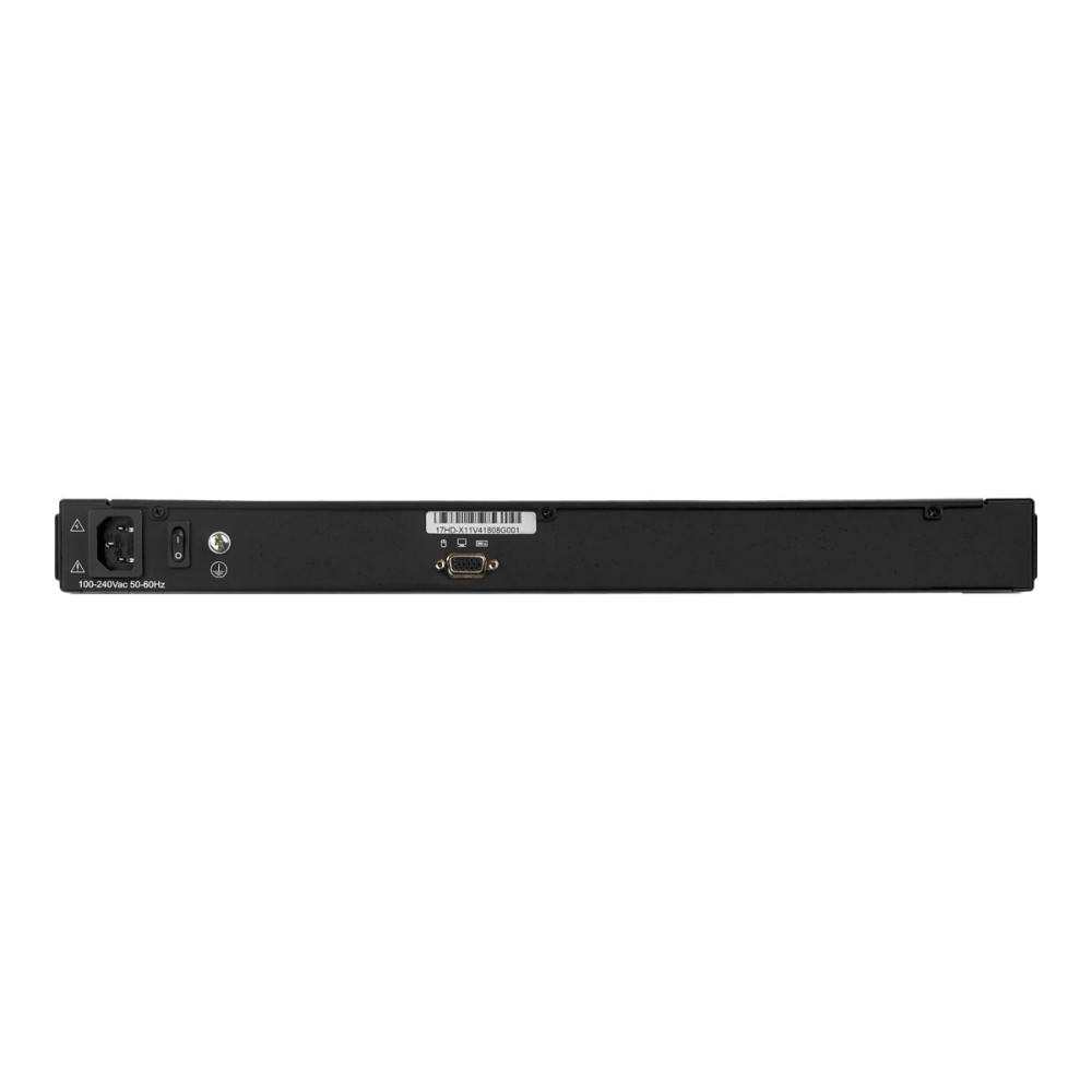StarTech RKCONS17HD 1 PORT 1U VGA KVM CONSOLE HD - 17" LCD VGA, RACKMOUNT DRAWER W/CABLES, 2YR - Image 1