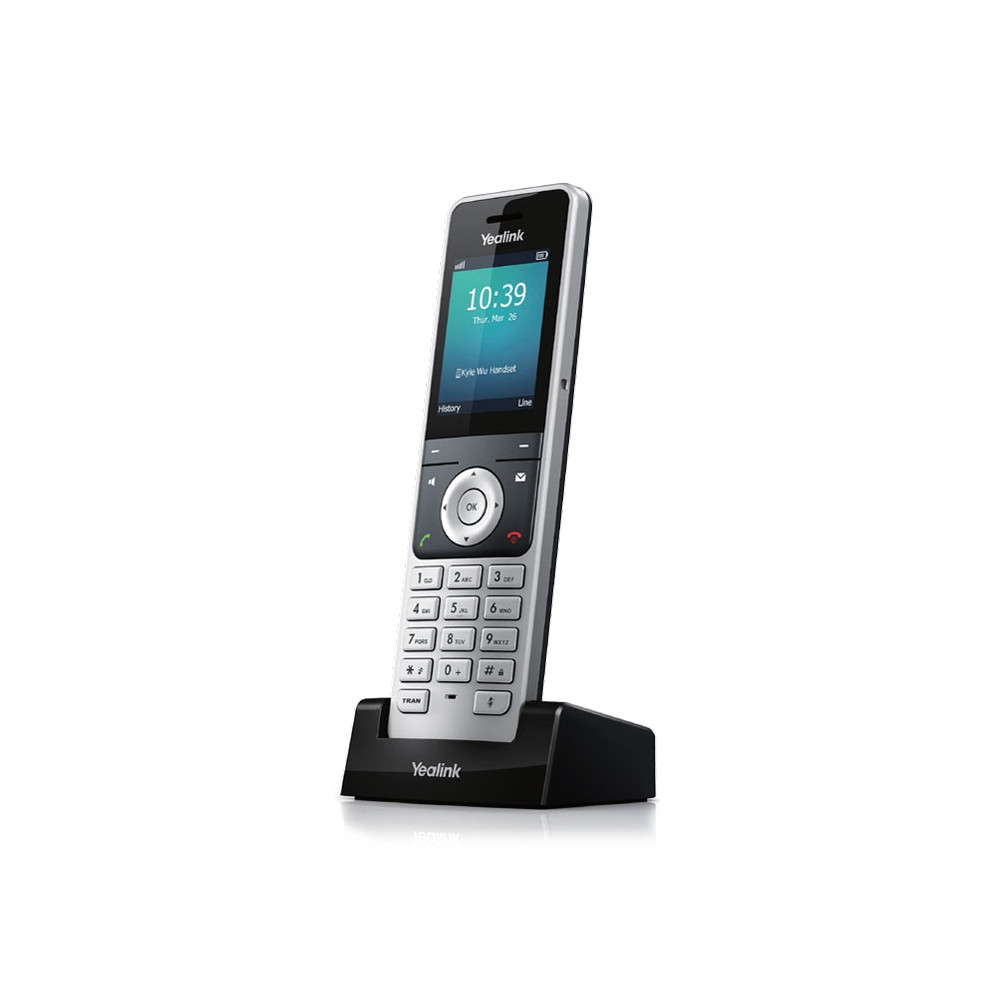 Yealink W56H Cordless DECT IP Phone Handset, Wireless, HD Audio Quality, Quick USB Charging, High-end ID design, Microsoft SIP Gateway,Teams - Image 1