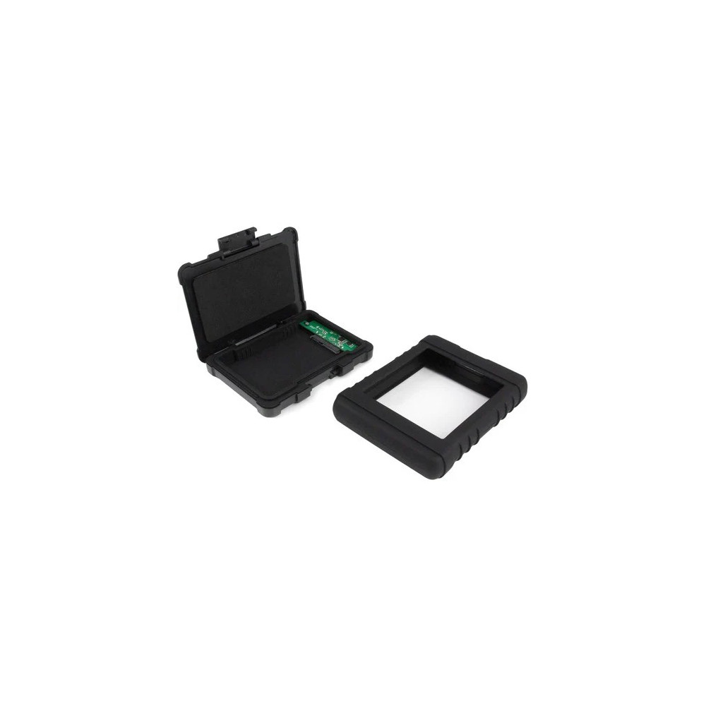 StarTech S251BRU33 Drive Enclosure SATA - USB 3.0 Micro-B Host Interface - UASP Support External - Black - Hot Swappable Bays - 1 x HDD Supported - 1 x SSD Supported - 1 x Total Bay - 1 x 2.5" Bay - Silicone - Image 4