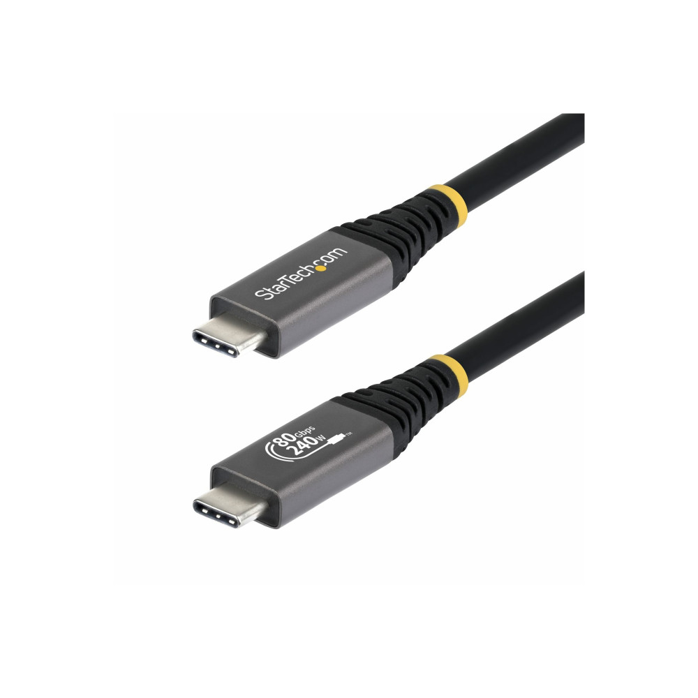 StarTech CC150CM80GUSB4CABLE 1.5M (5FT) USB4 CABLE, USB-IF CERTIFIED USB-C CORD, 80GBPS, LTW - Image 3