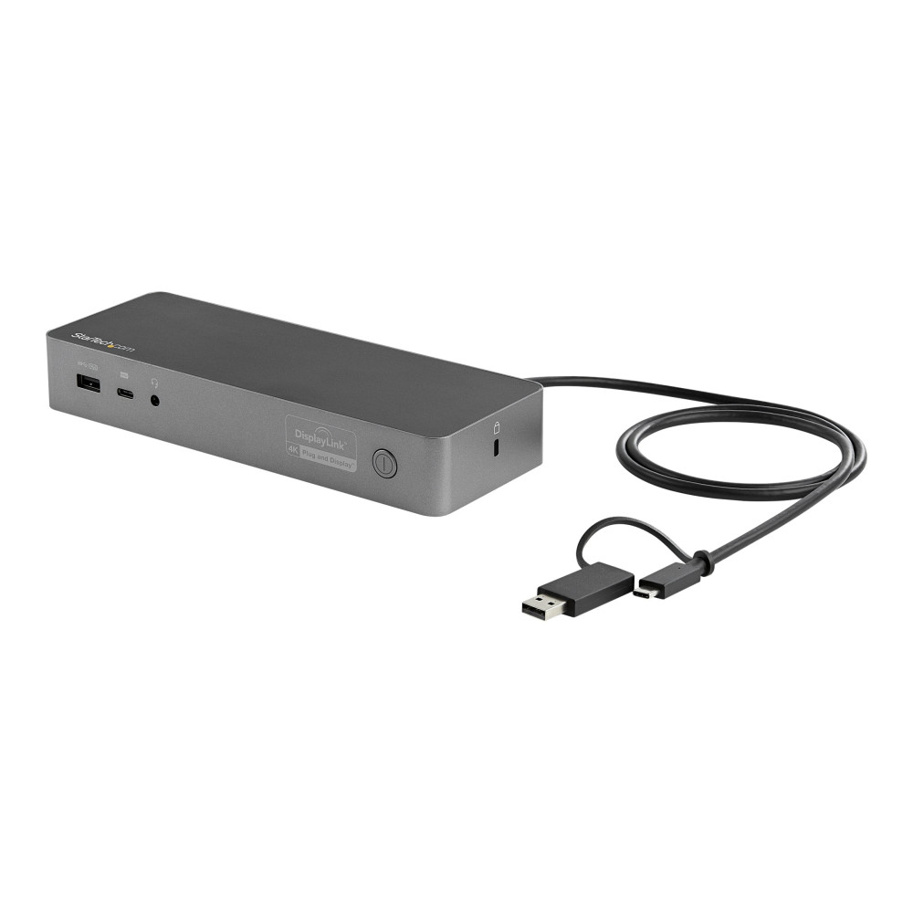 StarTech DK30C2DPEP USB-C USB-A HYBRID 4K DOCK, DUAL DISPLAY, DP(2), HDMI(2), USB(3), 100W, 3YR - Image 3