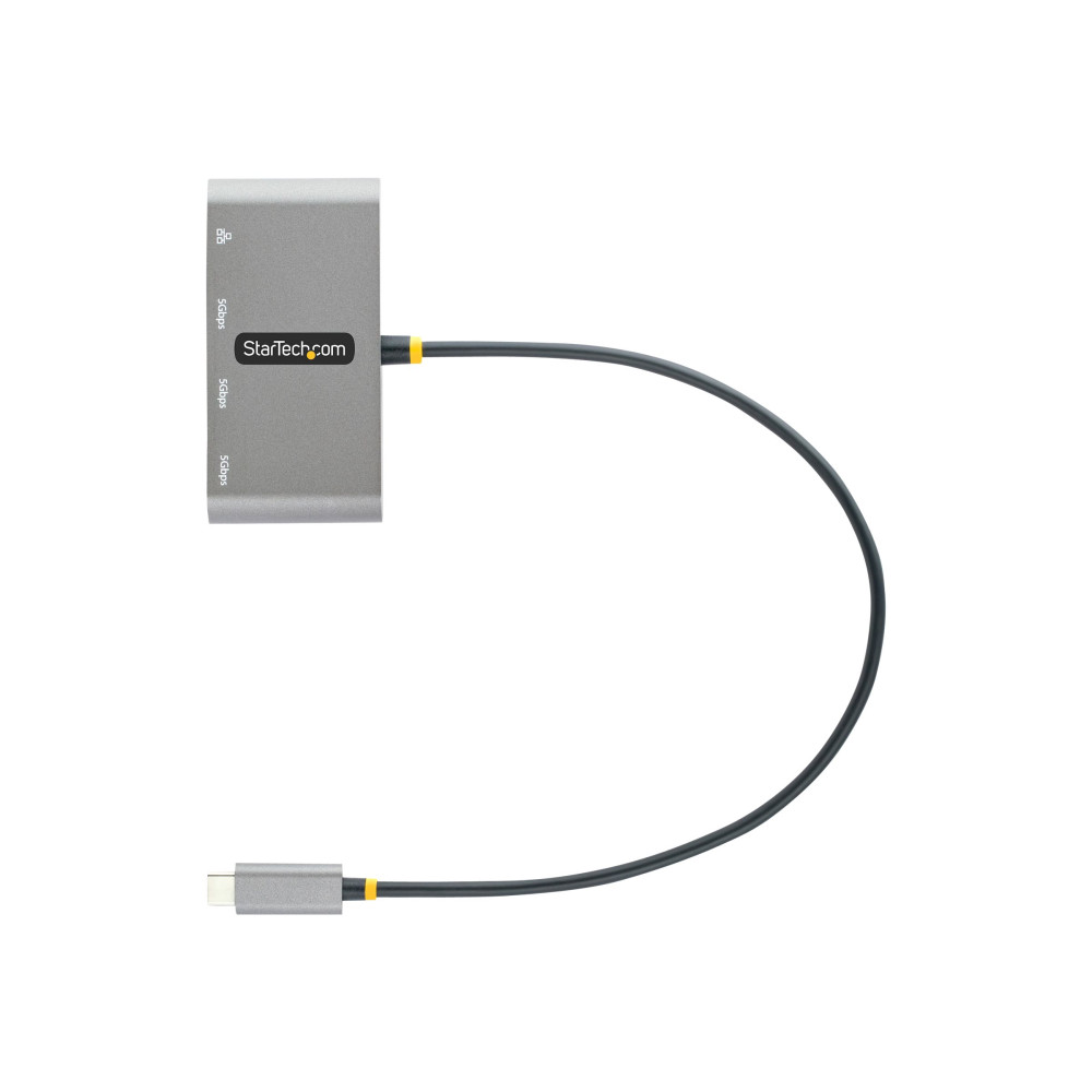 StarTech HB30C3A1GEA2 3-PORT USB-C HUB WITH ETHERNET - 3X USB-A - GIGABIT ETHERNET - USB 3.0 5GBPS - Image 1