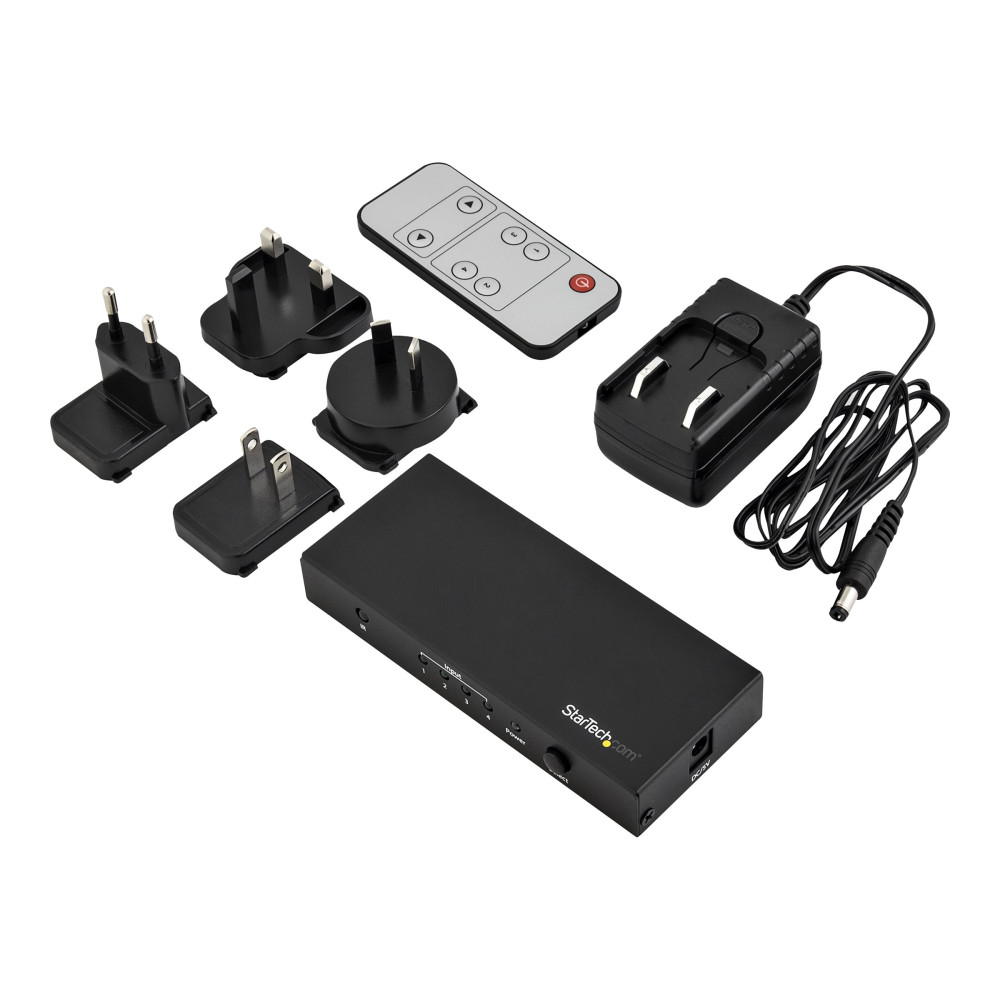 StarTech VS421HD20 4 PORT HDMI 2.0 SWITCH - 4K HDMI SWITCH BOX - UHD 4K 60HZ 2YR - Image 1