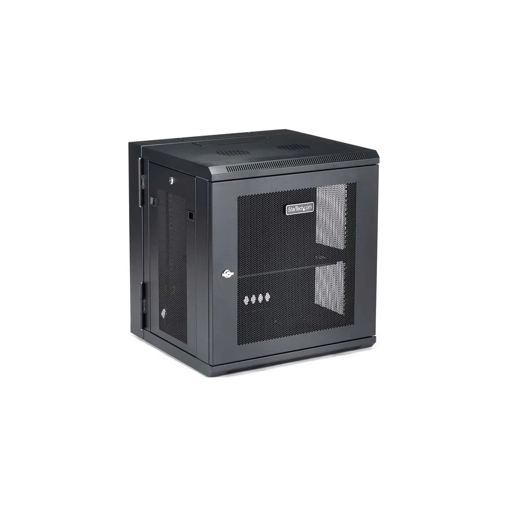 StarTech RK12WALHM 4-Post 12U Wall Mount Network Cabinet, 19" Hinged Wall-Mounted Server Rack for IT Equipment, Flexible Lockable Rack Enclosure - Wall-Mount Server Rack for rackmount equipment - Flexible data rack features a hinged design w/eas - Image 8