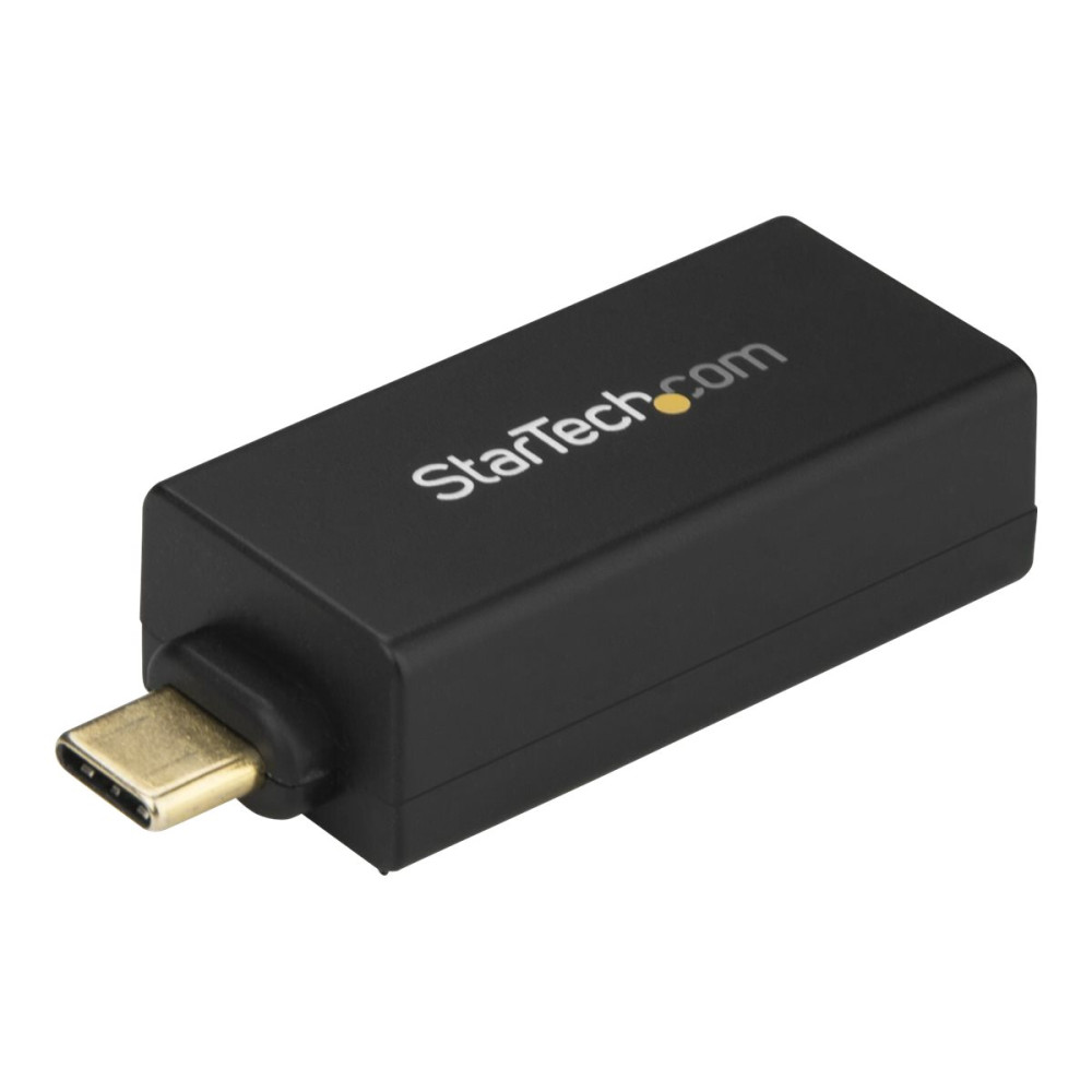 StarTech US1GC30DB USB-C 3.0 TO GbE ADAPTER, TB3 COMPATIBLE, BLACK, 2YR - Image 1